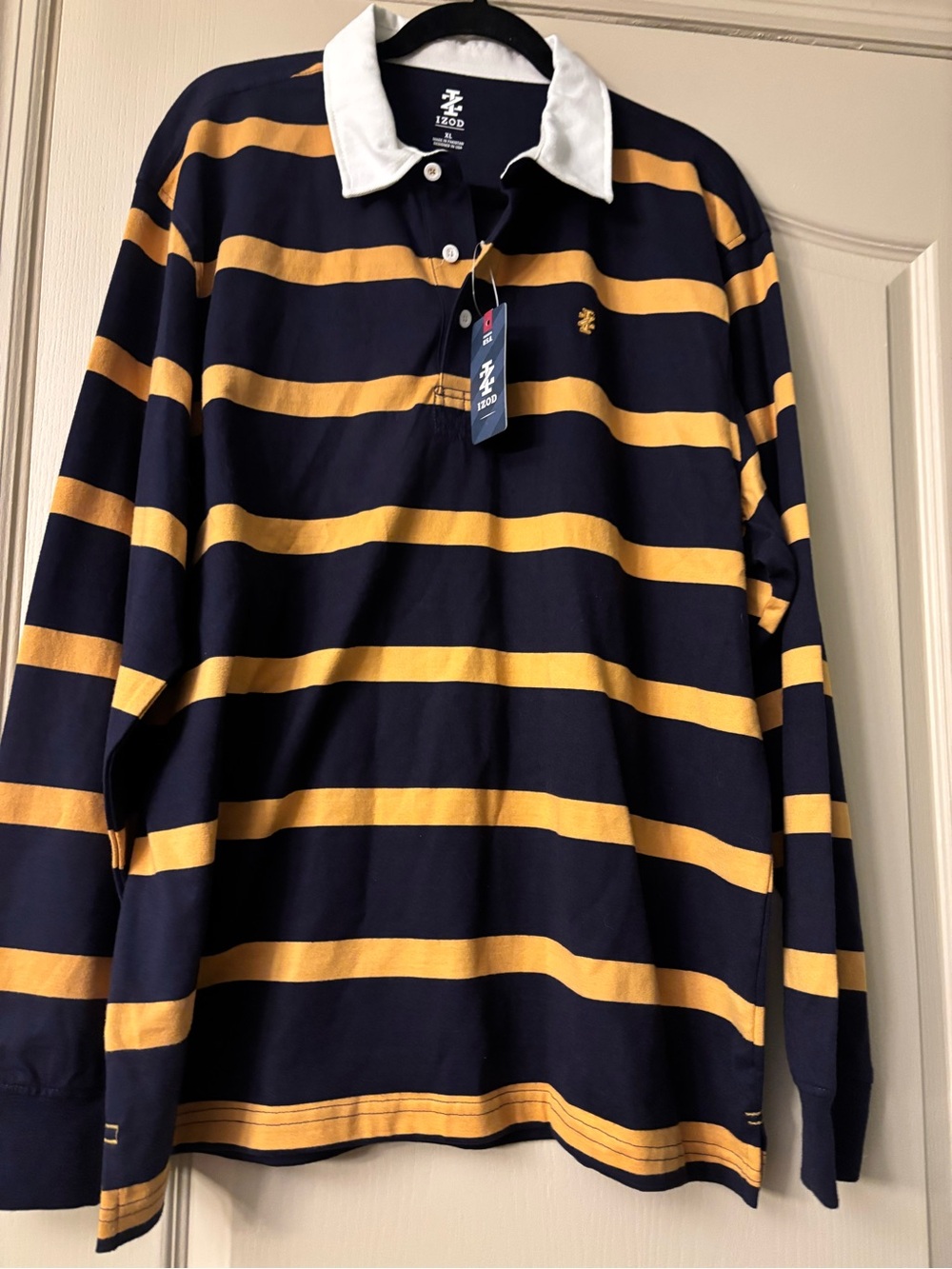 Men’s new IZOD long sleeve polo shirt